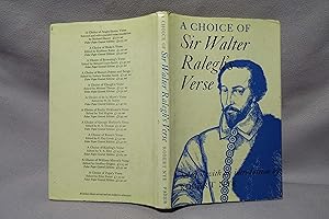Immagine del venditore per A Choice of Sir Walter Ralegh's Verse : First printing venduto da PW Books