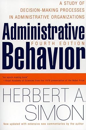 Bild des Verkufers fr Administrative Behavior, 4th Edition zum Verkauf von moluna