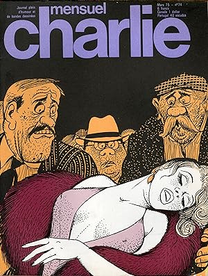 "CHARLIE MENSUEL N°74 / mars 1975" PICHARD et WOLINSKI : PAULETTE