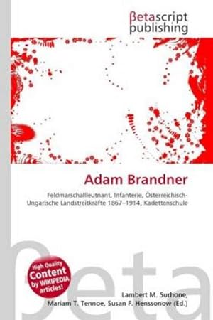Image du vendeur pour Adam Brandner mis en vente par Rheinberg-Buch Andreas Meier eK