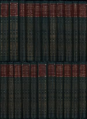 Image du vendeur pour Lord Lytton's Novels. 22 Bnde / 22 volumes. Pelham, or, Adventures of a Gentleman. Devereux. The Disowned. Paul Clifford. Eugene Aram, a Tale. Godolphin. The Last Days of Pompeii. Leila, or, the Siege of Granada, and: Calderon, the Courtier, and: The Pilgrims of the Rhine (3 Titel in 1 Band / 3 stories in 1 volume). Rienzi, the Last of the Roman Tribunes. Ernest Maltravers, or, The Eleusinia, comprising Alice; or, The Mysteries (in 2 Bnden / in 2 volumes). Night and Morning. Zanoni. The Last of the Barons. Lucretia, or, The Children of Night. Harold, the Last of the Saxon Kings. The Caxtons: A Family Picture. Strange Story; and The Haunted and the Haunters. "My Novel,": or, Varieties in English Life (in 2 Bnden / in 2 volumes). What will mis en vente par Antiquariat Lenzen