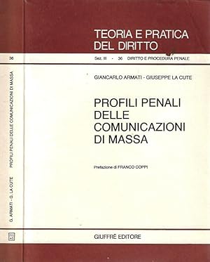 Image du vendeur pour Profili penali delle comunicazioni di massa mis en vente par Biblioteca di Babele