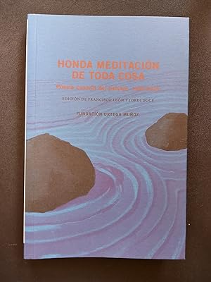 Seller image for Honda meditacin de toda cosa. Poesa canaria del paisaje. 1990 - 2020 for sale by Vrtigo Libros