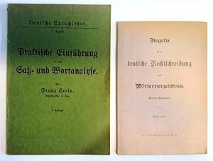 1 Bände - 1. Regeln für die deutsche Rechtschreibung nebst Wörterverzeichnes 1914. - 2.Praktische...