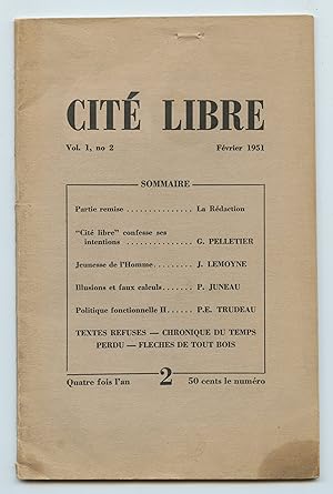 Bild des Verkufers fr Cit Libre, Fvier 1951 zum Verkauf von Attic Books (ABAC, ILAB)