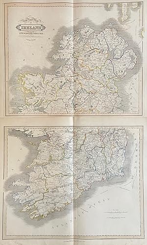 New Road Map of Ireland with All the Lines of Railway, Canals &c.&c