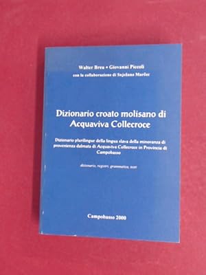 Dizionario croato molisano di Acquaviva Collecroce.