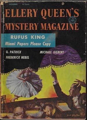 Seller image for ELLERY QUEEN'S Mystery Magazine: October, Oct. 1956 for sale by Books from the Crypt