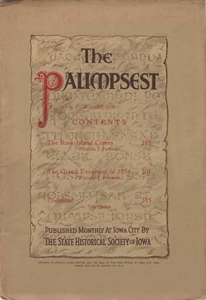 Imagen del vendedor de The Palimpsest - Volume 14 Number 8 - August 1933 a la venta por The Haunted Bookshop, LLC