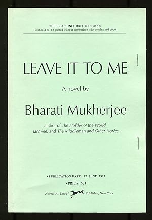 Seller image for Leave It to Me for sale by Between the Covers-Rare Books, Inc. ABAA