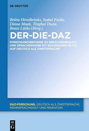 Seller image for Der-Die-DaZ  Forschungsbefunde zu Sprachgebrauch und Spracherwerb von Deutsch als Zweitsprache for sale by AHA-BUCH GmbH