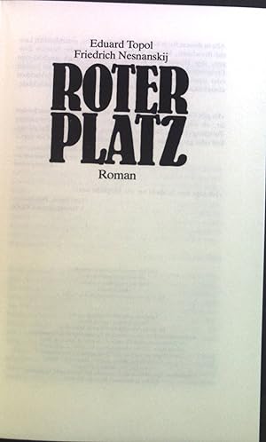Bild des Verkufers fr Roter Platz : Roman. zum Verkauf von books4less (Versandantiquariat Petra Gros GmbH & Co. KG)