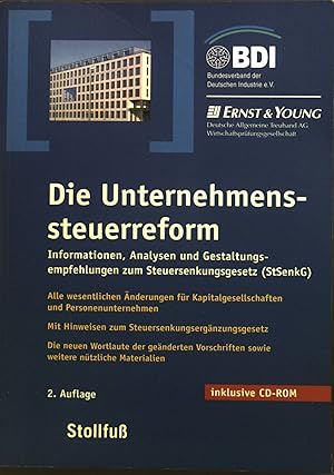 Seller image for Leitfaden zur Unternehmenssteuerreform : Informationen, Analysen und Gestaltungsempfehlungen zum Steuersenkungsgesetz (StSenkG). for sale by books4less (Versandantiquariat Petra Gros GmbH & Co. KG)