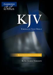 Image du vendeur pour KJV Emerald Text Bible, Black French Morocco Leather, KJ533:T mis en vente par moluna