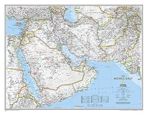 Imagen del vendedor de National Geographic: Middle East Classic Wall Map (30.25 X 23.5 Inches) a la venta por moluna