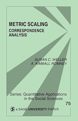 Seller image for Metric Scaling: Correspondence Analysis for sale by moluna