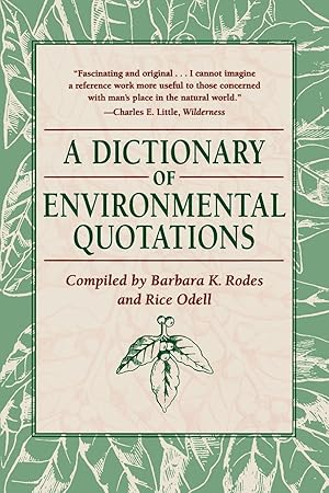 Seller image for A Dictionary of Environmental Quotations for sale by moluna