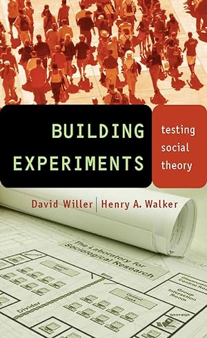 Bild des Verkufers fr Building Experiments: Testing Social Theory zum Verkauf von moluna