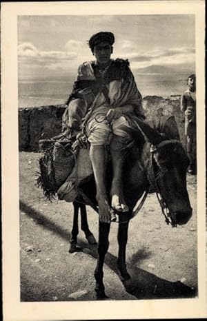 Imagen del vendedor de Ansichtskarte / Postkarte Marokko, Tipos y costumbres, Maghreb, Esel a la venta por akpool GmbH