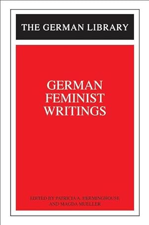 Imagen del vendedor de GERMAN FEMINIST WRITINGS a la venta por moluna