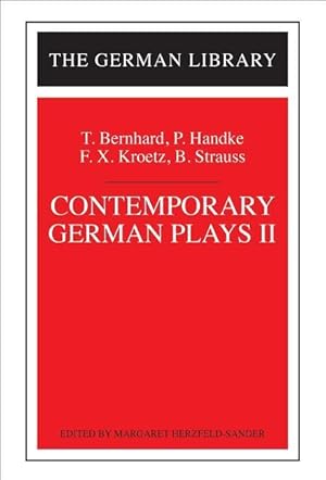 Seller image for CONTEMP GERMAN PLAYS II T BERN for sale by moluna