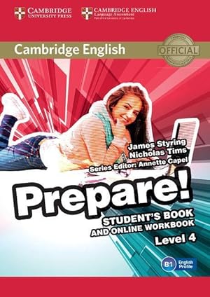 Bild des Verkufers fr Cambridge English Prepare! Level 7 Student\ s Book and Online Workbook zum Verkauf von moluna