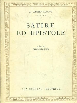 Seller image for Satire ed epistole for sale by Librodifaccia