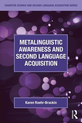 Bild des Verkufers fr Metalinguistic Awareness and Second Language Acquisition zum Verkauf von moluna