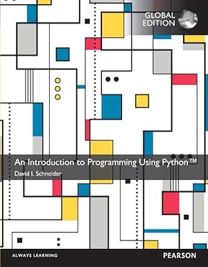 Imagen del vendedor de An Introduction to Programming Using Python, Global Edition a la venta por moluna