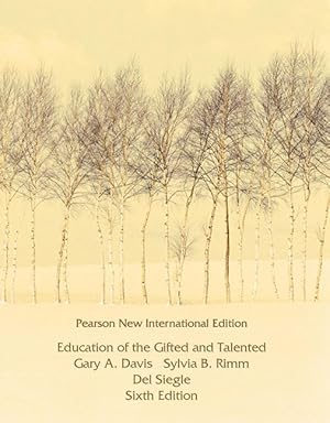 Bild des Verkufers fr Education of the Gifted and Talented: Pearson New International Edition zum Verkauf von moluna