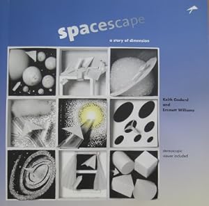 Bild des Verkufers fr Spacescape. A story of dimension. Stereoscopic viewer included. zum Verkauf von Antiquariat Bernd Preler