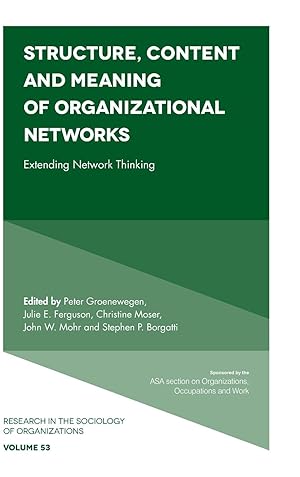 Seller image for Structure, Content and Meaning of Organizational Networks for sale by moluna