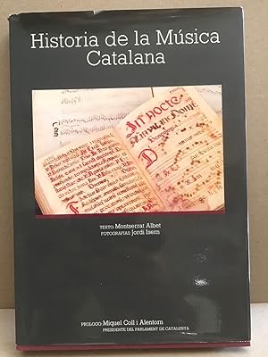 Immagine del venditore per Historia de la musica catalana / fotografias Jordi Isern venduto da librairie philippe arnaiz