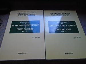 Immagine del venditore per Temas Resmenes de Derecho Administrativo I. Parte General. Vol. I y Vol. II venduto da Carmichael Alonso Libros