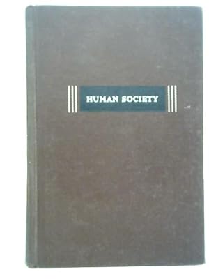 Immagine del venditore per Human Society venduto da World of Rare Books
