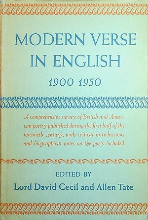 Bild des Verkufers fr Modern Verse in English 1900-1950 zum Verkauf von Stanley Louis Remarkable Books