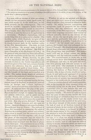 Seller image for On The National Debt. An original article from Tait's Edinburgh Magazine, 1836. for sale by Cosmo Books