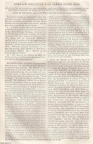 Seller image for Murtagh O'Sullivan & Co. Versus Peter Dens [On Church Controversies]. An original article from Tait's Edinburgh Magazine, 1836. for sale by Cosmo Books