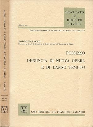 Seller image for Possesso. Denuncia di nuova opera e di danno temuto for sale by Biblioteca di Babele