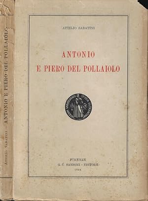 Bild des Verkufers fr Antonio e Piero del Pollaiolo zum Verkauf von Biblioteca di Babele