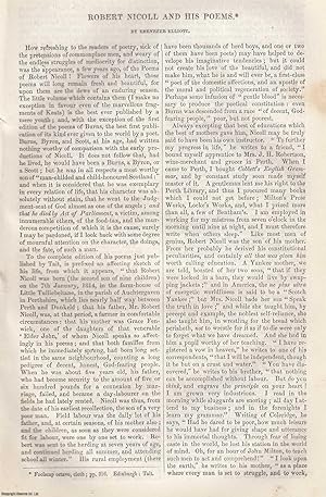 Image du vendeur pour Robert Nicoll and His Poems. An original article from Tait's Edinburgh Magazine, 1842. mis en vente par Cosmo Books