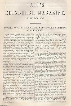 Seller image for Taylor's Notes of a Tour in The Manufacturing Districts of Lancashire. An original article from Tait's Edinburgh Magazine, 1842. for sale by Cosmo Books