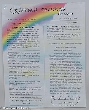 Seller image for PFLAG Coventry Grapevine: June 1, 2000 for sale by Bolerium Books Inc.