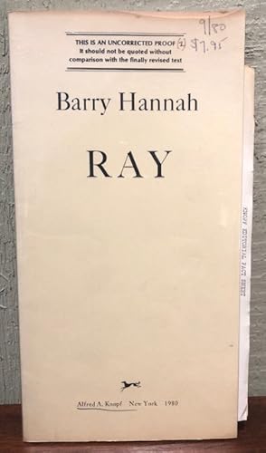 Seller image for RAY. (Uncorrected Proof Copy) for sale by Lost Horizon Bookstore