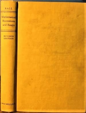 Seller image for Mathematical Recreations and Essays for sale by Alplaus Books