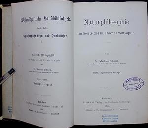 Imagen del vendedor de Naturphilosophie im Geiste des hl. Thomas von Aquin. Ed. 3. a la venta por Antiquariat Bookfarm