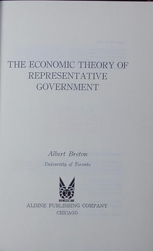 Seller image for The Economic Theory of Representative Government. for sale by Antiquariat Bookfarm