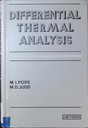 Bild des Verkufers fr Differential Thermal Analysis. zum Verkauf von Antiquariat Bookfarm