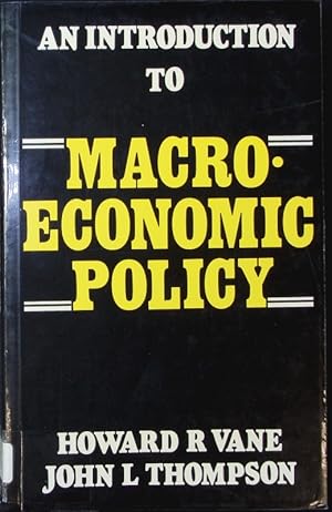 Immagine del venditore per An Introduction to Macroeconomic Policy. venduto da Antiquariat Bookfarm