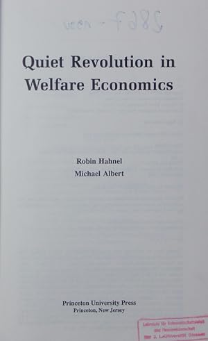 Seller image for Quiet Revolution in Welfare Economics. for sale by Antiquariat Bookfarm